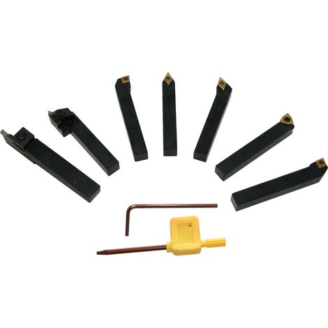 Outil du menuisier elmag wendeplatten-drehmeissel-satz précision ergonomique
