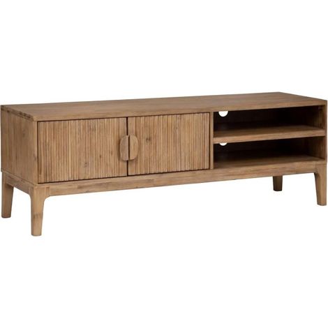 Meuble TV 2 Portes Design "Sabor" 160cm Beige (1/4)