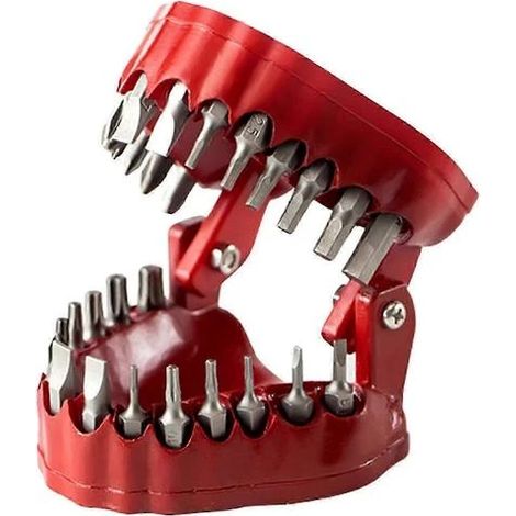 Porte-embouts de tournevis créatif pour prothèses dentaires, 28 pièces, organisateur d'outils, cadeau compatible avec les dentistes (1/5)