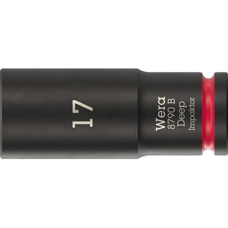 Vaso de impacto 8790 B Impaktor Deep 3/8 pulgadas 17mm L.63mm WERA (1/5)