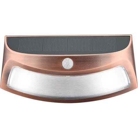 Lampe solaire LED extérieure à détection de présence humaine, applique murale, décoration paysagère, étanche, lampe d'ambiance à énergie solaire pour cour, allée, jardin et escaliers (1/5)
