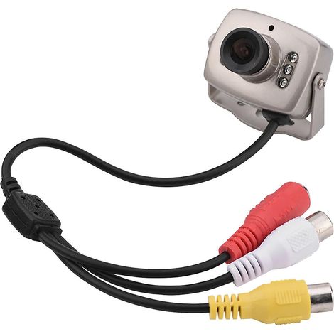 Mini caméra de sécurité CCTV filaire 6 LED CMOS avec vision nocturne, caméra vidéo numérique NTSC-YM (1/5)