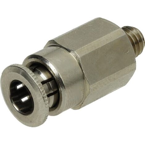 Conector rapido di谩metro 6 mm recto rosca macho M6x1 UNIVERSAL CLSG6MK61 (1/3)