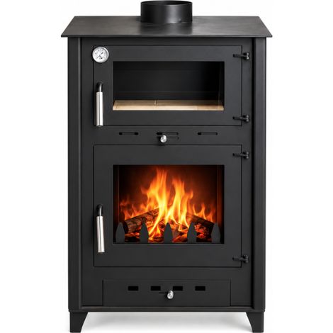 Poêle à bois avec four Rosa 10 kW - (1/5)