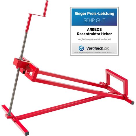 AREBOS Rasentraktor Heber 450 kg Hebevorrichtung Hebebühne Aufsitzmäher (1/5)