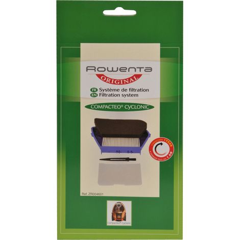 Kit di filtrazione Seb Compacteo Cyclonic nero compatibile con Rowenta Moulinex (1/2)