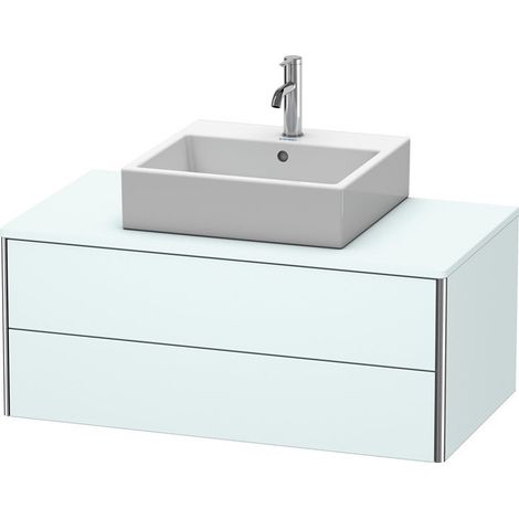 Mueble de pared Duravit XSquare 100.0 x 54.8 cm, 2 cajones, Color (frente/cuerpo): Azul claro mate - XS491100909