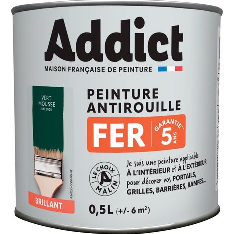Vernice Ferro 0,5 litri Verde Muschio - Addict