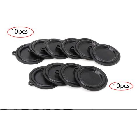 Lot de 20 membranes de pression durables 45 mm/50 mm pour chauffe-eau à gaz, raccords d'eau, pièces de chauffe-eau, noir (1/5)