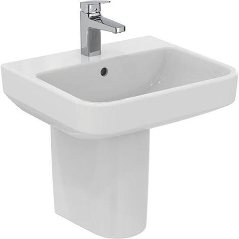 Ideal Standard I.Life B Basin and Semi Pedestal 500mm Wide - 1 Tap Hole (1/2)