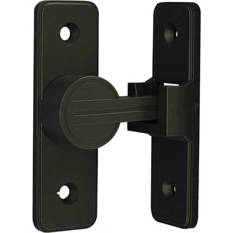 Ortviai Verrou Flip à Charnière MK008 Sécurité Anti-Intrusion Sans Fixation Zinc Noir 90°
