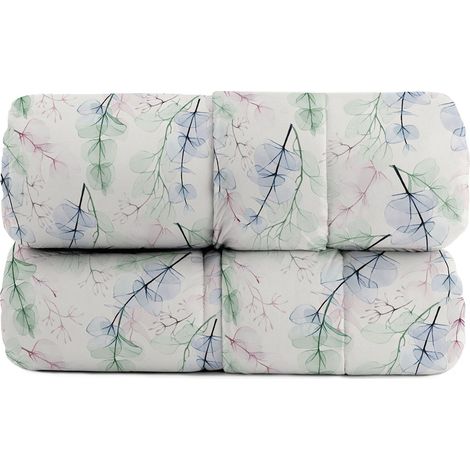 Trapunta Invernale Karma Matrimoniale 260x260 cm in Poliestere Bouquet Blu (1/3)