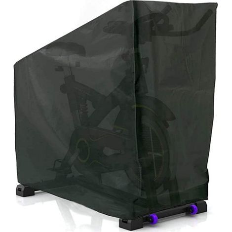 Housse Velo Appartement Exterieur Intérieur Imperméable / 142x 123 x 113 x 58cm / Housse Protection Vélo Couverture Bache Vélo Fitness Durable Noir Extérieur (1/5)