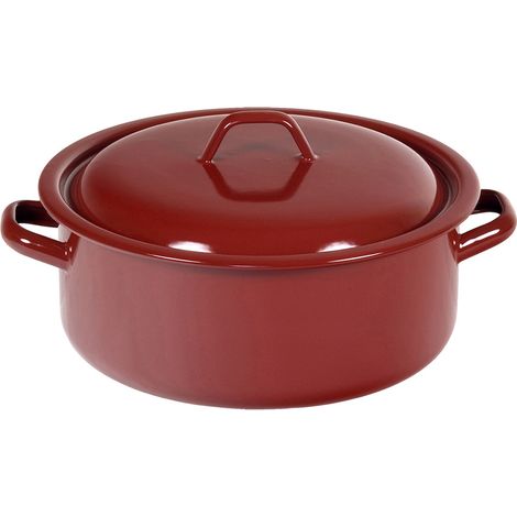 Cacerola esmalte clásico con tapa - 10 cm