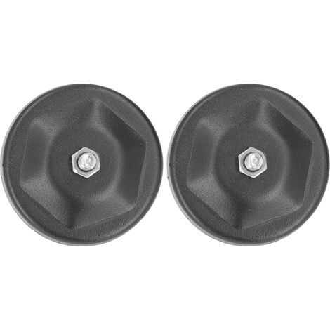 Lot de 2 supports de fixation magnétiques anti-rayures, installation non destructive, noirs, universels pour barres lumineuses LED et lampes de travail. (1/5)