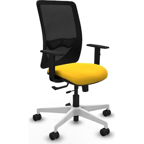 Chaise ergonomique piqueras y crespo Zulema noir mousse épaisse (1/2)