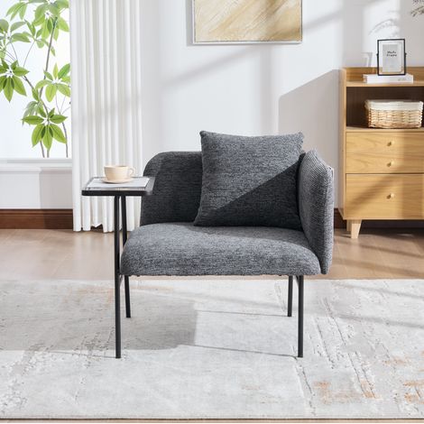 Fauteuil chenille avec table d’appoint et poches OKMYHOME (1/5)