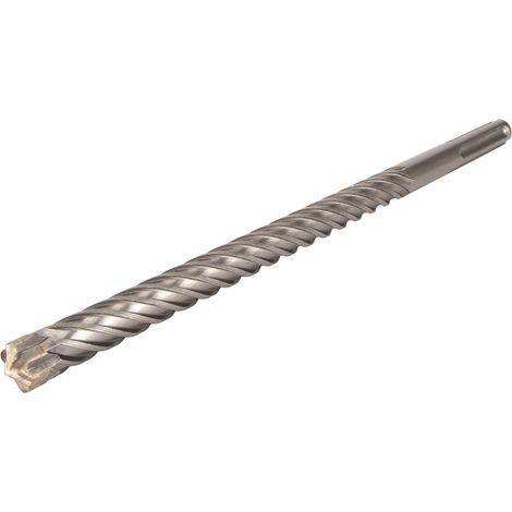 Foret béton carbure 6 cannelures, embout SDS pour perceuse à percussion et burineur, trépan rotatif pour brique, pierre et béton, taille 20x350mm (1/5)