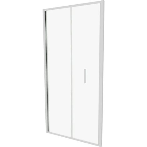 Porte de douche 75cm avec ouverture pliante Profilés Slim en Aluminium Chrome Verre Transparent 6mm h190 Mod. Portofino