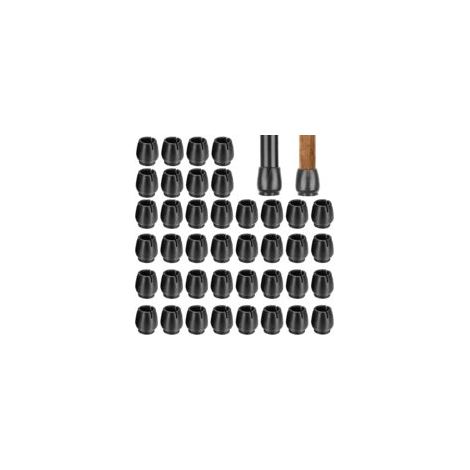 40 piezas de protectores antideslizantes para patas de mesas y sillas, tapas para patas de sillas, protectores para patas de sillas, cubiertas para patas de muebles redondas (17-21 mm)