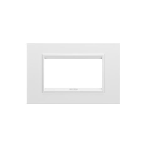 PLAQUE LUX 4P BLANC MONOCHROME GEWISS GW16204YB
