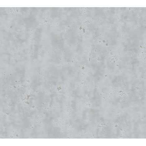 Empapelado aspecto piedra azulejos Profhome 366004 papel pintado no tejido liso unicolor mate gris 5,33 m2