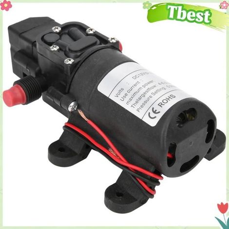 Tbest pompe à membrane Pompe à Eau à Membrane 6,0 L MIN 12 V 72 W 0,9 MPA Pompe à Eau à Membrane avec Filetage G1 2 auto pompe (1/5)