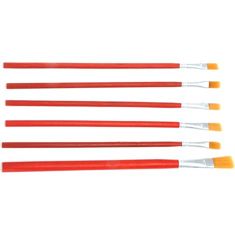 Ensemble de 6 Pinceaux Anti-Peluche pour Aquarelle et Peinture, Parfait pour Débutants et Artistes (1/5)