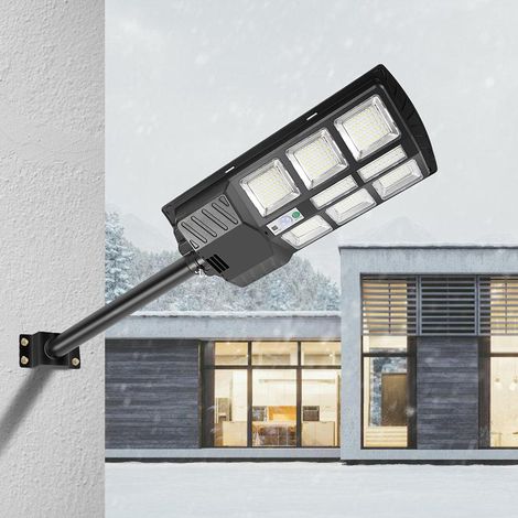 Jiubiaz 2x Applique Solare da Esterno LED 300W, IP67 Impermeabile, 4 Modalità di Illuminazione, Sensore Radar, Telecomando, Luce di Sicurezza