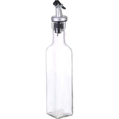 Distributeur d'huile d'olive 250ml, flacon en verre avec bec verseur anti-goutte, récipient à condiments liquides pour cuisine (1/5)