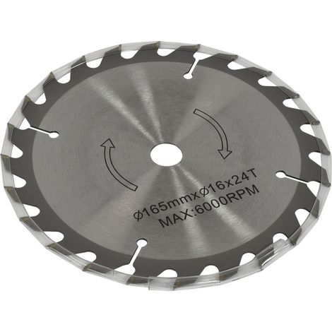 Lame de scie circulaire - 165mm - pour scie circulaire sans fil 18V - pour ref OXEO 760031