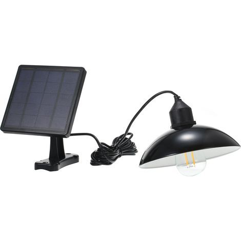 E27 Solar Powered Hanging Light, Outdoor Lamp, Sensitive Light, IP65 Water Resistance, for Garden, Courtyard, Patio, Balcony, Landscape (1/5)