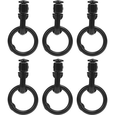 Lot de 6 attaches L Track double stud avec joint O en acier allié, résistance 5000lbs pour camion et remorque (1/5)
