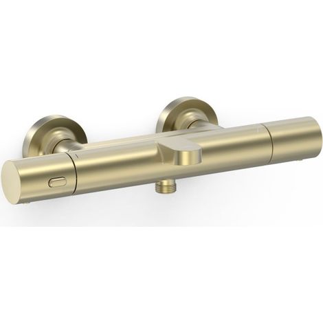 Robinet thermostatique mural pour baignoire et douche Over-wall Cava doré - TRES 19017402CA
