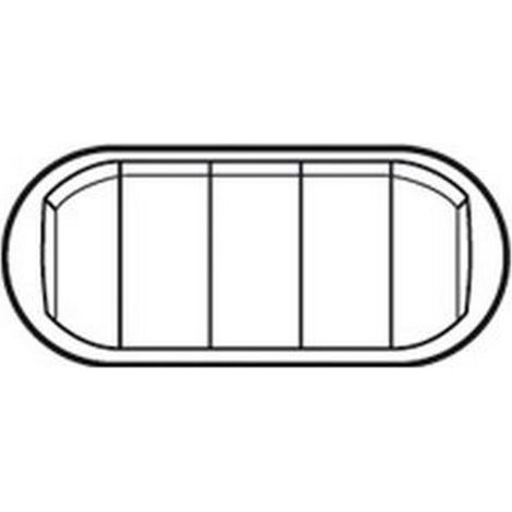 Legrand 68311 - Céliane hubcap - Two-way pusher / 5 compact buttons - titanium