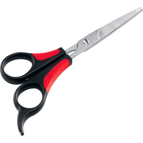 Ferplast GRO 5988 Forbice con lame lisce per cani dal pelo corto, medio e lungo . Variante GRO 5988 - Misure: 16.5 x 6 x h 0.9 cm -