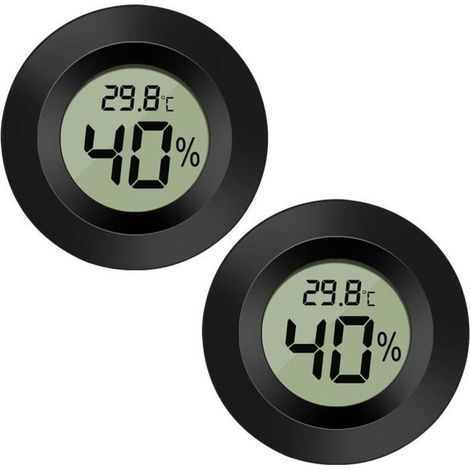 Digital 2-pack indoor/outdoor thermometer hygrometer with LCD screen and humidifier. (1/5)