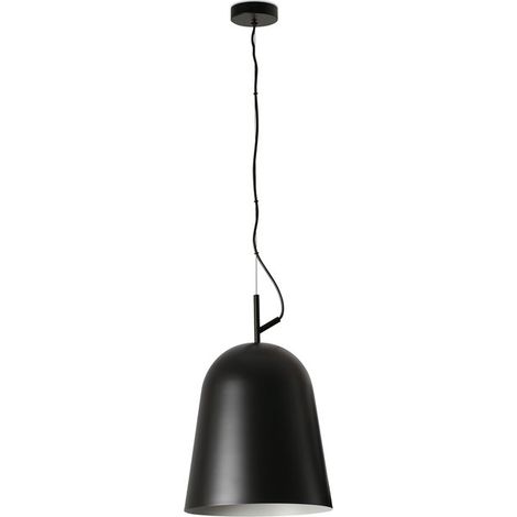 Faro STUDIO Lámpara de techo colgante tipo cúpula, 29 cm, negro mate (1/2)