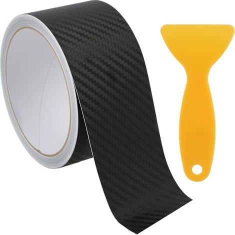 Protecteur de seuil de Garde de Porte de Voiture Carbone Film Autocollant pour Protection Portière et Pare-Chocs, Idéal pour SUV et Berlines (1/5)