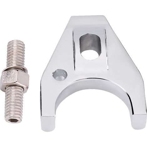 GARRYFIZH Support de distributeur, collier de distributeur en aluminium usiné argenté, antirouille, poli, pratique, pour V8 V6, remplacement Chevy SBC BBC SB BB HEI électronique