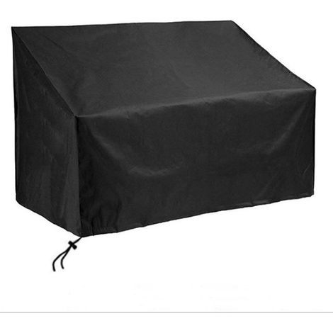 Copertura protettiva per panca da giardino, copertura impermeabile per panca a 2 posti, tessuto Oxford traspirante 210D, copertura per panca per mobili da giardino, 134x66x89cm (1/4)