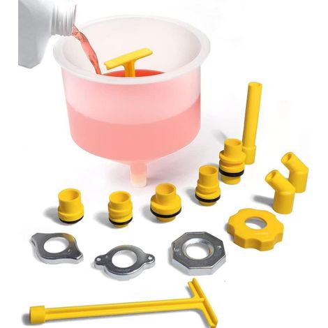 Kühlmittel-Trichter-Set 15-teilig, universell, tropffrei, mit Entlüftung (1/5)