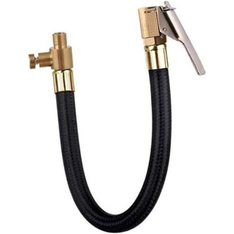 Tuyau Pompe Gonflage Pneu, 60 CM Tuyau en Caoutchouc d'air de Valve Voiture Mandrin de Pneu (1/5)