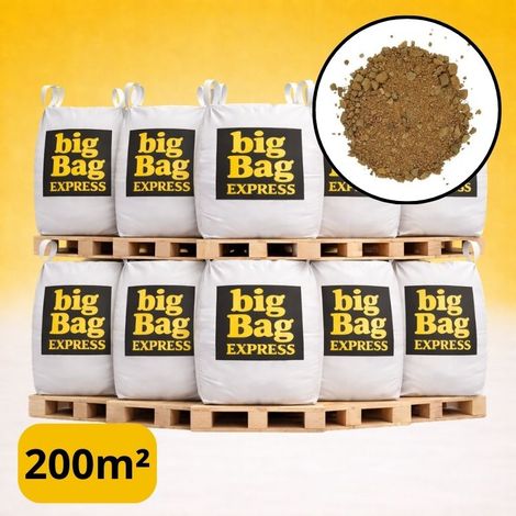 PACK 10 X BIG BAG de +/- 1,5T ≃ 200M² Sable Stabilisé Beige pour Terrain de Pétanque Ø 0/6 mm - Livraison PREMIUM (1/5)