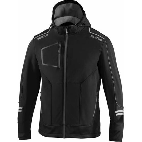SPARCO GIUBBINO YORK BLACK GREY TG XL