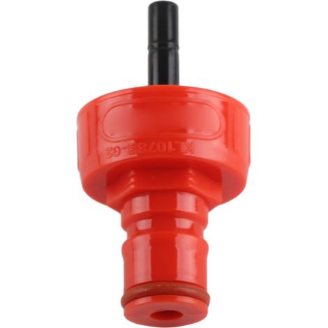 Bouchon de carbonatation G1/4 à verrouillage à bille, robuste et léger, en ABS, pour le remplissage de bouteilles de soda PET.