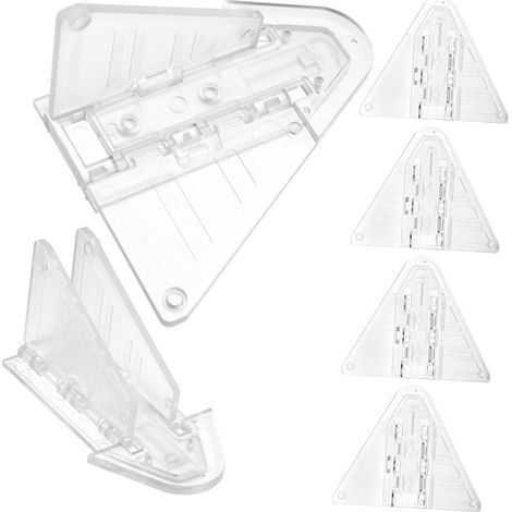 6 Pièces Verrou De Porte Coulissante Verrous Pour Fenêtres Sécurité Garçon Fille Pour Portes-fenêtres Installation Facile Avec Adhésif