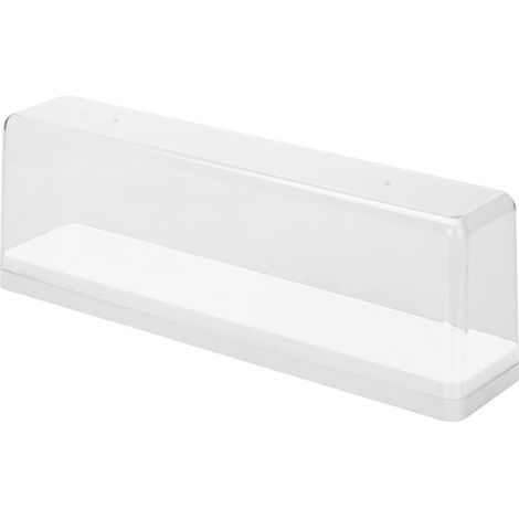Boîte de rangement pour figurines, empilable, anti-poussière, vitrine transparente blanche pour poupées dessin animé (1/5)