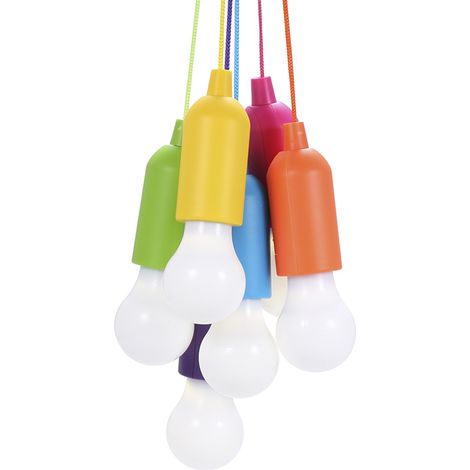 lustre salon-LED Bulbe Éclairage Portable à Batterie AAA et Commande par Tirée – Lot de 6 pour Décor Salon, Chambre et Restaurant (1/5)
