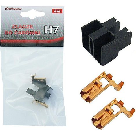 Elektrischer Kfz-Stecker für H7-Kfz-Glühbirne – Würfel mit Anschlüssen